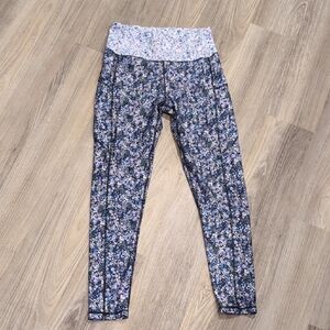 Ebb & Flow Floral Print Women's Leggings Size M
